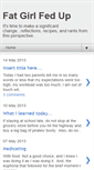Mobile Screenshot of fatgirlfedup.blogspot.com