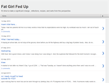 Tablet Screenshot of fatgirlfedup.blogspot.com