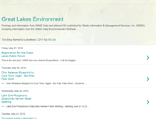 Tablet Screenshot of greatlakesenvironment.blogspot.com