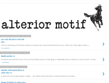 Tablet Screenshot of alteriormotifstore.blogspot.com