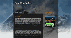 Desktop Screenshot of best-footballer.blogspot.com