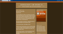Desktop Screenshot of genealogytodayandtomorrow.blogspot.com