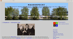 Desktop Screenshot of mauerspecht.blogspot.com