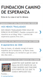 Mobile Screenshot of caminodeesperanzafundacion.blogspot.com