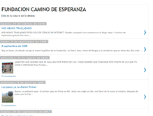 Tablet Screenshot of caminodeesperanzafundacion.blogspot.com