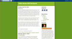 Desktop Screenshot of littlehousebigbackyard.blogspot.com