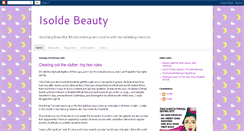Desktop Screenshot of isolde-beauty.blogspot.com