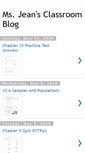 Mobile Screenshot of msjeansclassroomblog.blogspot.com