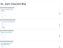Tablet Screenshot of msjeansclassroomblog.blogspot.com