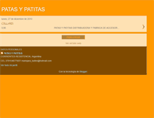 Tablet Screenshot of patasypatitas.blogspot.com
