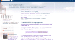 Desktop Screenshot of librariansmatter.blogspot.com
