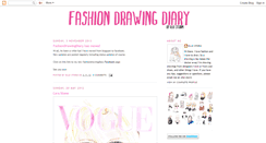 Desktop Screenshot of fashiondrawingdiary.blogspot.com