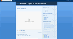 Desktop Screenshot of humanapartofnatureclimate.blogspot.com