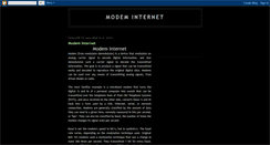 Desktop Screenshot of modeminternet.blogspot.com