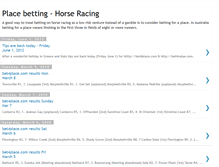 Tablet Screenshot of placebetting.blogspot.com