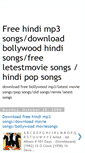 Mobile Screenshot of downloadhindi-mp3.blogspot.com