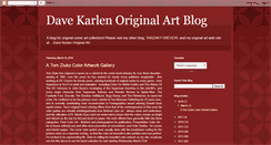 Desktop Screenshot of davekarlenoriginalartblog.blogspot.com