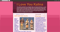 Desktop Screenshot of iloveyoukalina.blogspot.com