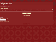 Tablet Screenshot of billywimblett.blogspot.com