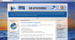 Desktop Screenshot of job-formation-domicile.blogspot.com