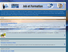 Tablet Screenshot of job-formation-domicile.blogspot.com