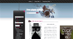 Desktop Screenshot of freepianoscoresmjk.blogspot.com
