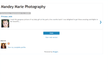 Tablet Screenshot of mandeymariephotography.blogspot.com