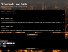 Tablet Screenshot of elrincondeleondante.blogspot.com