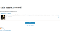 Tablet Screenshot of dalebozzioarrested.blogspot.com