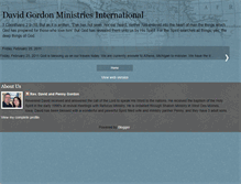 Tablet Screenshot of davidgordonministries.blogspot.com