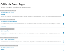Tablet Screenshot of cal-greenpages.blogspot.com