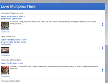 Tablet Screenshot of lovemultiplieshere.blogspot.com