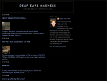 Tablet Screenshot of deafearsmadness.blogspot.com