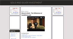 Desktop Screenshot of goldsilverworld.blogspot.com