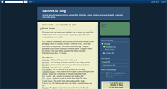 Desktop Screenshot of lessonsblog.blogspot.com