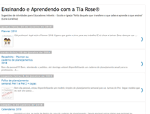 Tablet Screenshot of ensinandoeaprendendocomatiarose1.blogspot.com
