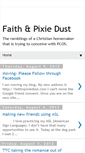 Mobile Screenshot of faithnpixiedust.blogspot.com