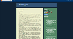 Desktop Screenshot of motovoyager.blogspot.com