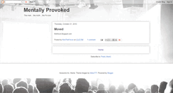 Desktop Screenshot of mentallyprovoked.blogspot.com