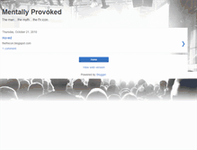 Tablet Screenshot of mentallyprovoked.blogspot.com