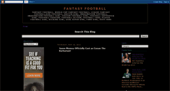 Desktop Screenshot of footballfantasy99.blogspot.com