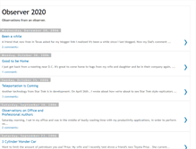 Tablet Screenshot of observer2020.blogspot.com