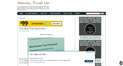 Desktop Screenshot of amazing-travel-list.blogspot.com