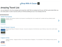 Tablet Screenshot of amazing-travel-list.blogspot.com
