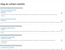 Tablet Screenshot of blogdowilliammetello.blogspot.com