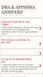 Mobile Screenshot of dbaanswers.blogspot.com
