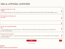 Tablet Screenshot of dbaanswers.blogspot.com