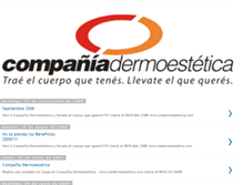 Tablet Screenshot of ciadermoestetica.blogspot.com