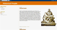 Desktop Screenshot of historicalpeople.blogspot.com