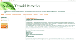 Desktop Screenshot of naturalthyroidremedies.blogspot.com